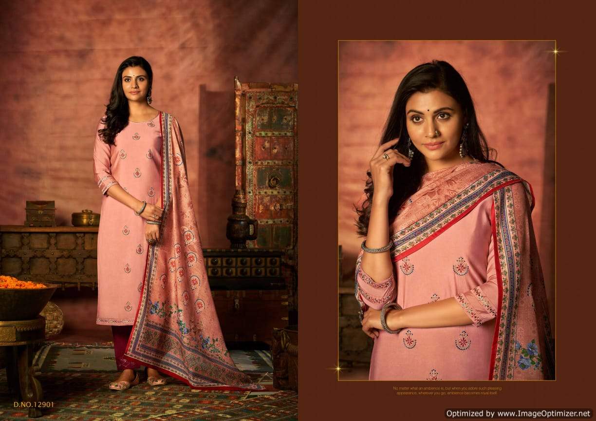 Kalaroop Aneri Embroidery With Silk Ethnic Wear Ready Made Collection 